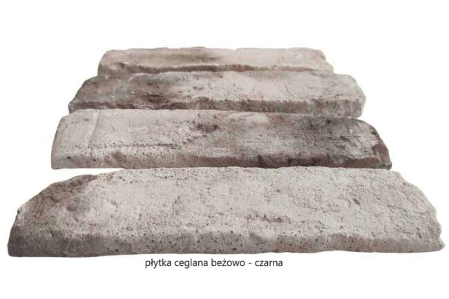 płytka ceglana beż czarna płytka ceglana beż czarna